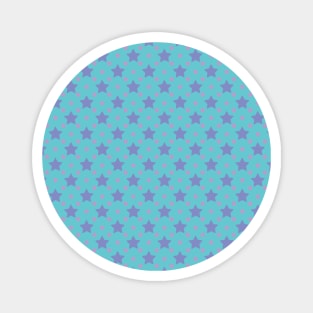 Adair | Blue and Purple Stars Pattern Magnet